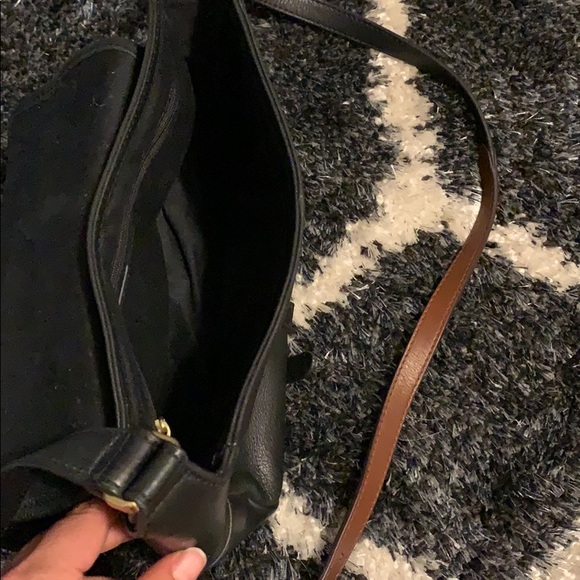 Leather black fossils crossbody - Picture 4 of 4